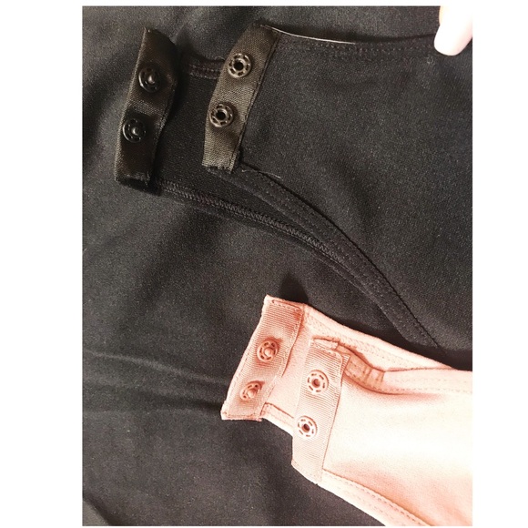 1 LEFT! Black & Mauve Seamless Bodysuit Set - Picture 4 of 8